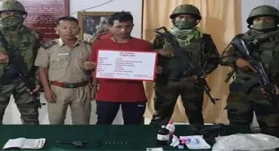 arunachal  nscn k  ang mai  insurgent arrested in longding  arms recovered