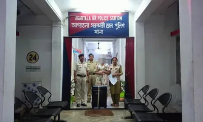 tripura  grp seizes cough syrup  ganja at agartala railway station