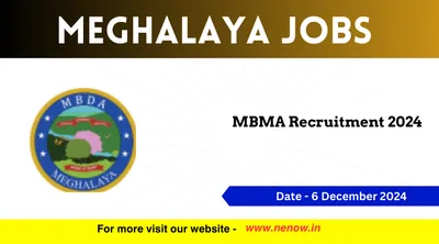 meghalaya jobs   mbma recruitment 2024