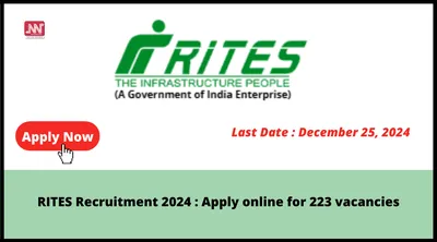 rites recruitment 2024   apply online for 223 vacancies