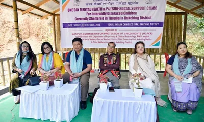 mental health crisis deepens among manipur’s displaced children  rims psychiatrist