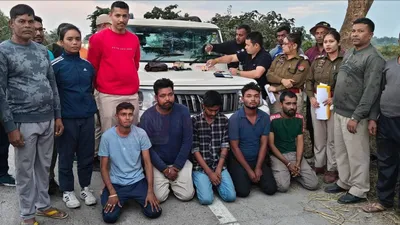 assam  five ‘peddlers’ held  60 grams heroin seized in bajali