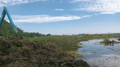 manipur  loktak lake cleaning starts to restore ecology