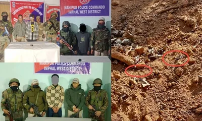 manipur  security forces destroy ieds along indo myanmar border  arrest four insurgents 