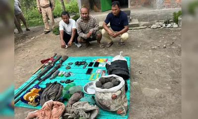assam  three arrested for killing wild elephants in manas national park