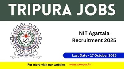 tripura jobs   nit agartala recruitment 2025