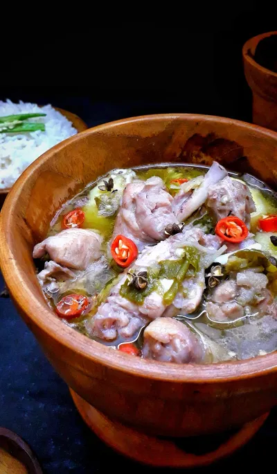 axone boiled chicken  a flavorful dish from northeast india