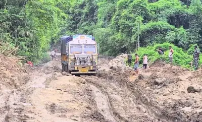mizoram  commercial vehicle operations on nh 306 to be suspended for road repairs