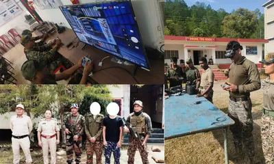 assam rifles launches drone operations  nabs two militants