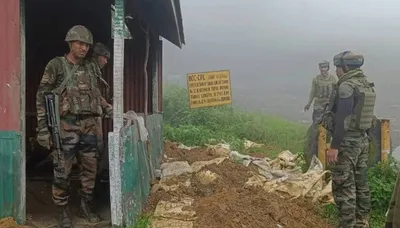 manipur  illegally constructed bunkers destroyed in kangpokpi