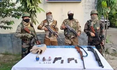 insurgents  camp busted  hidden weapons recovered in manipur