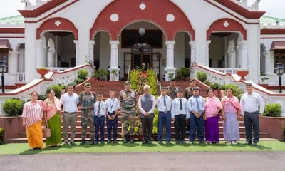 manipur governor interacts with idp students awarded full scholarships in imphal