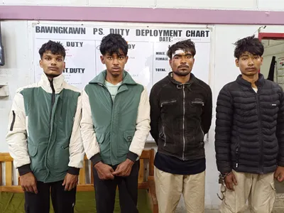 mizoram  four held in aizawl over vehicle theft cases
