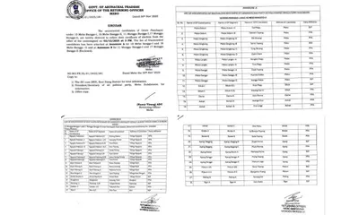 arunachal  ppa dominates with 33 unopposed wins in mebo panchayat polls  bjp gets 9