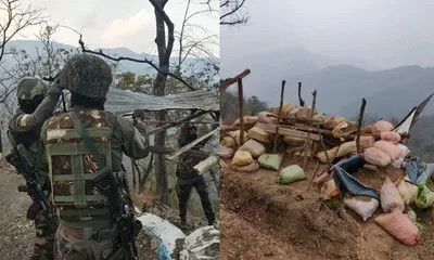 manipur  illegal bunker dismantled in kuki zo inhabited areas