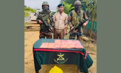 mizoram  assam rifles seize meth tablets worth rs 33 33 crore in champhai