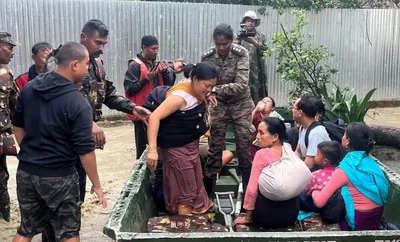 manipur  water supply suspended in imphal east due to severe flooding