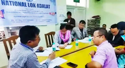 manipur lok adalat settles 177 cases worth rs 1 82 crore