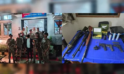 manipur  kcp pwg cadre arrested  cache of weapons recovered