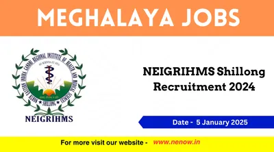 meghalaya jobs   neigrihms shillong recruitment 2024