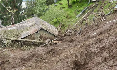 sikkim  3 army personnel dead  6 missing as landslide hits military camp