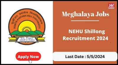 meghalaya jobs   nehu shillong recruitment 2024