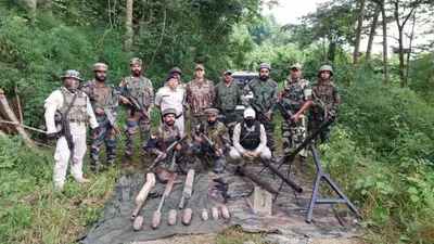 arms and explosives seized in manipur border operations