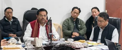 nagaland  union minister reviews infrastructure and welfare schemes