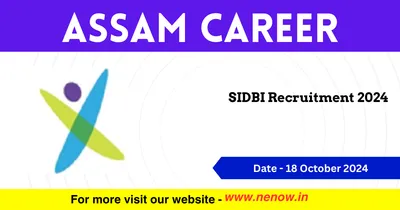 assam career   sidbi recruitment 2024