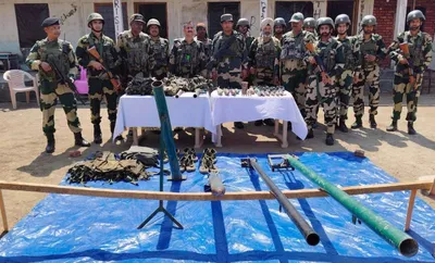 manipur  security forces seize rocket launcher  amp  arms