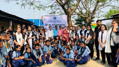 assam  tezpur university organises legal awareness camp to empower school students