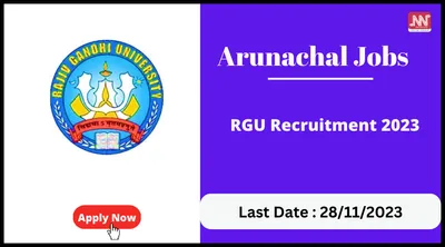 arunachal jobs   rgu recruitment 2023