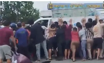 manipur  women and son killed in road accident near thoubal district hospital