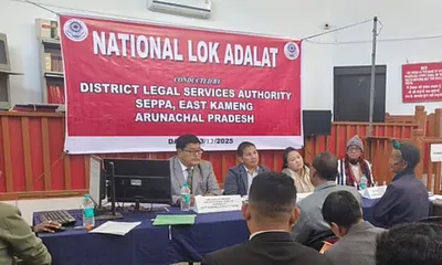 arunachal s fourth lok adalat resolves 229 cases  settles over rs 1 17 crore