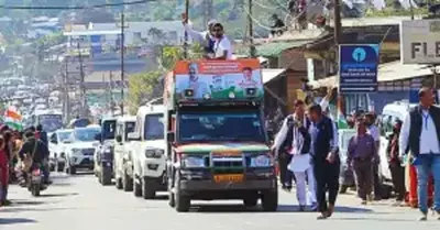 bharat jodo nyay yatra reaches zakhama in nagaland