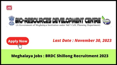 meghalaya jobs   brdc shillong recruitment 2023