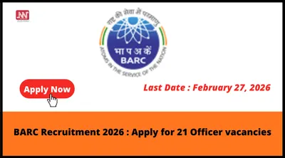 barc recruitment 2026   apply for 21 officer vacancies
