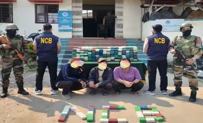 manipur  three held  heroin worth rs 11 crore seized in churachandpur