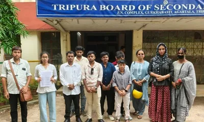 transgender community protests outside tripura board over academic certificate delays