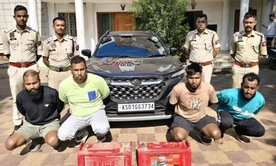 assam  four dacoits from barpeta arrested in guwahati  stolen items recovered