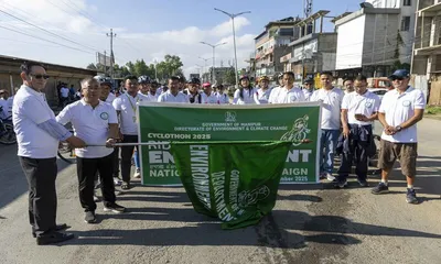 manipur  climate change and ride for environment