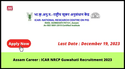 assam career   icar nrcp guwahati recruitment 2023