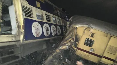 at least three killed as passenger trains derail in andhra pradesh