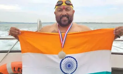 assam  elvis ali hazarika becomes first assamese to cross english channel in relay mode