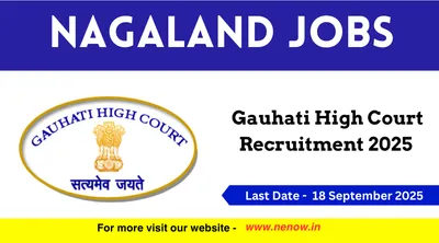 nagaland jobs   gauhati high court recruitment 2025