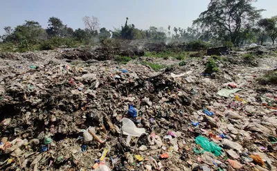 meghalaya  man still missing after collapse at shillong landfill site