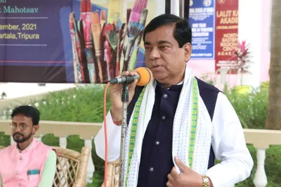 by election in tripura’s ramnagar  amc mayor dipak majumder is bjp candidate