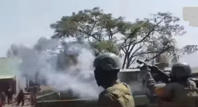 manipur  over 20 protesters injured in tear gas firing in kangpokpi