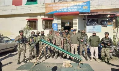 kcp pwg cadre arrested in manipur  weapons cache seized