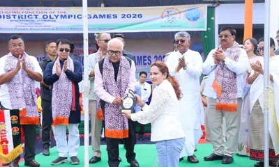 manipur  governor bhalla stresses importance of district olympic games